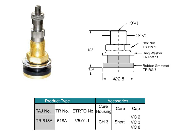 Tubeless Tyre Valves